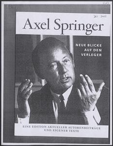 "Uberwindung von Grenzen," Axel Springer, Dec 2005, 2005-2006
