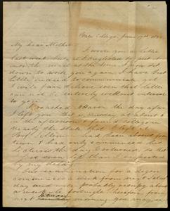 E.A. Bradford (Yale 1833) letter to his mother Lois Bradford